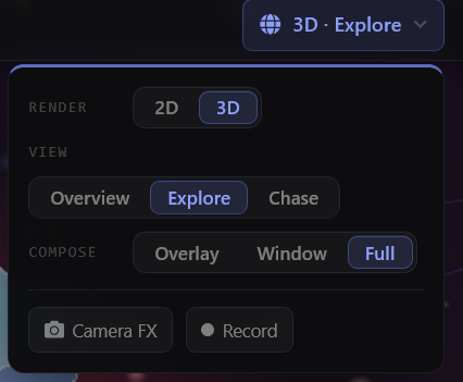Turning on first person view in Kynto. 